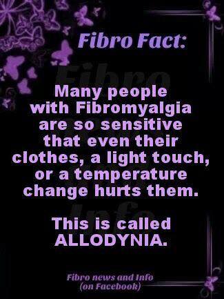 Fibro Pain Fact #allodyna #fibropain #chroinpainmonth #fibroawareness