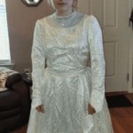 wedding gown before alterations