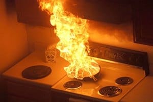 grease fire, kitchen fire, how to