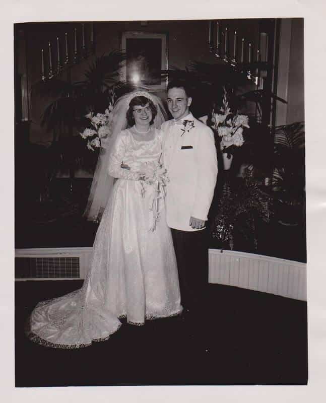 1957 Gene and Elaine
original wedding gown made by Elaine, worn by daughter and  granddaughter