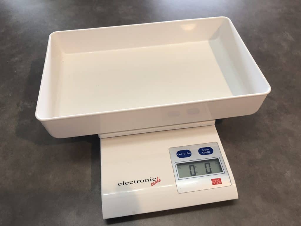 digital scale for measuring baking food items
