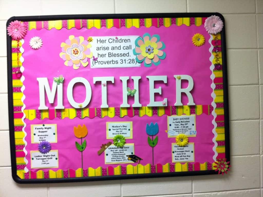 May Bulletin Board - Mother's day