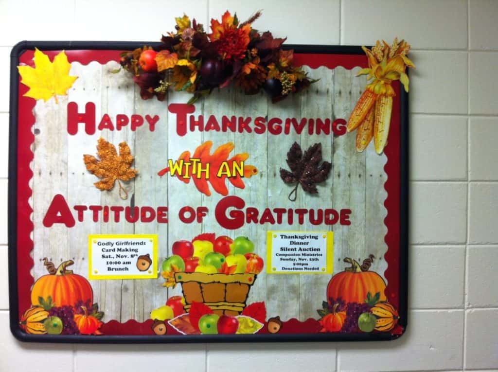 November Bulletin Board Thanksgiving