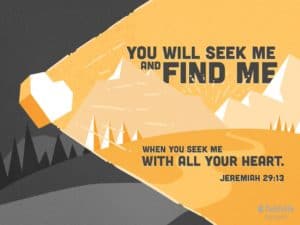 Jeremiah 29:13 missing piece