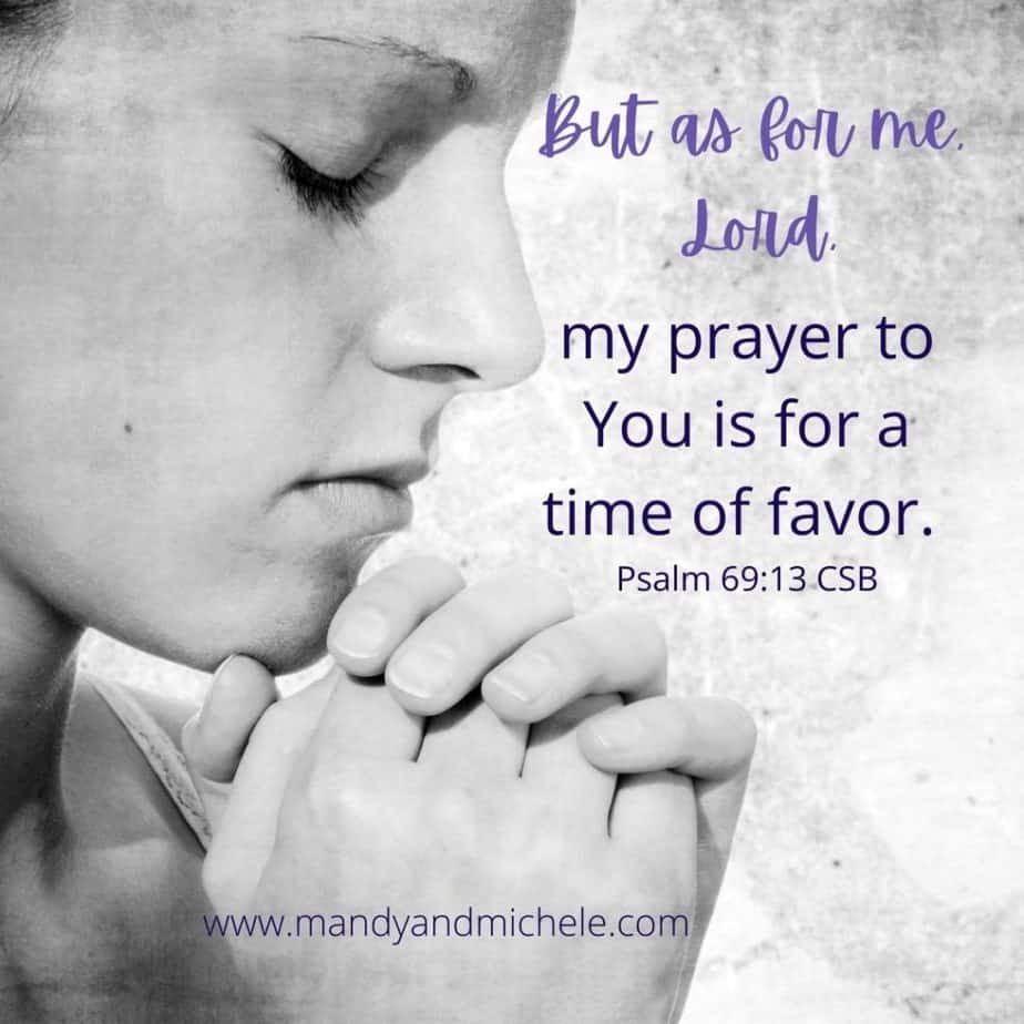 time of favor Psalm 69