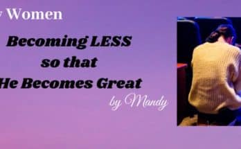 becoming less; surrender