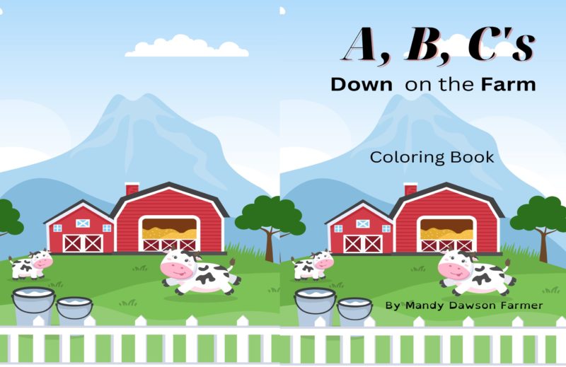 A, B, C’s Down on the Farm Coloring book.