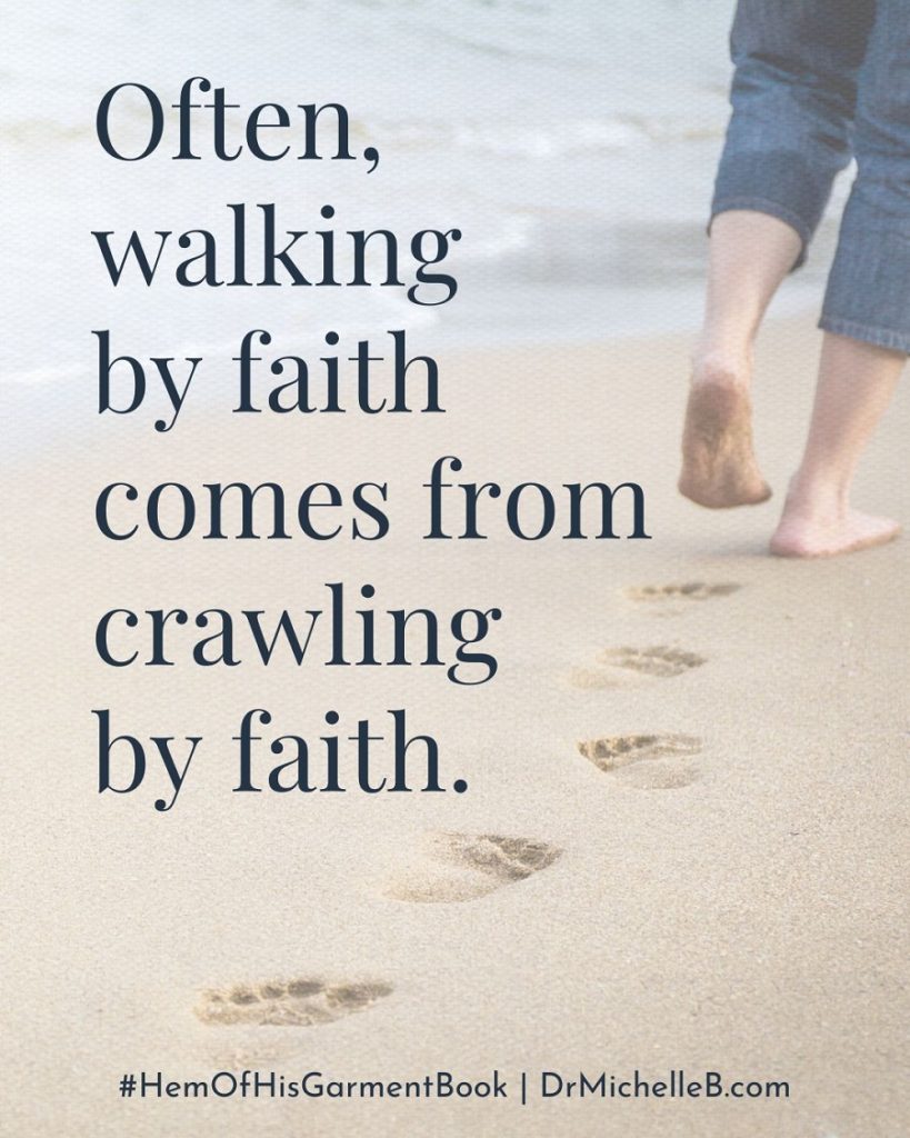 crawling ot the hem of his garment