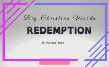 Big Christian Words Redemtpion